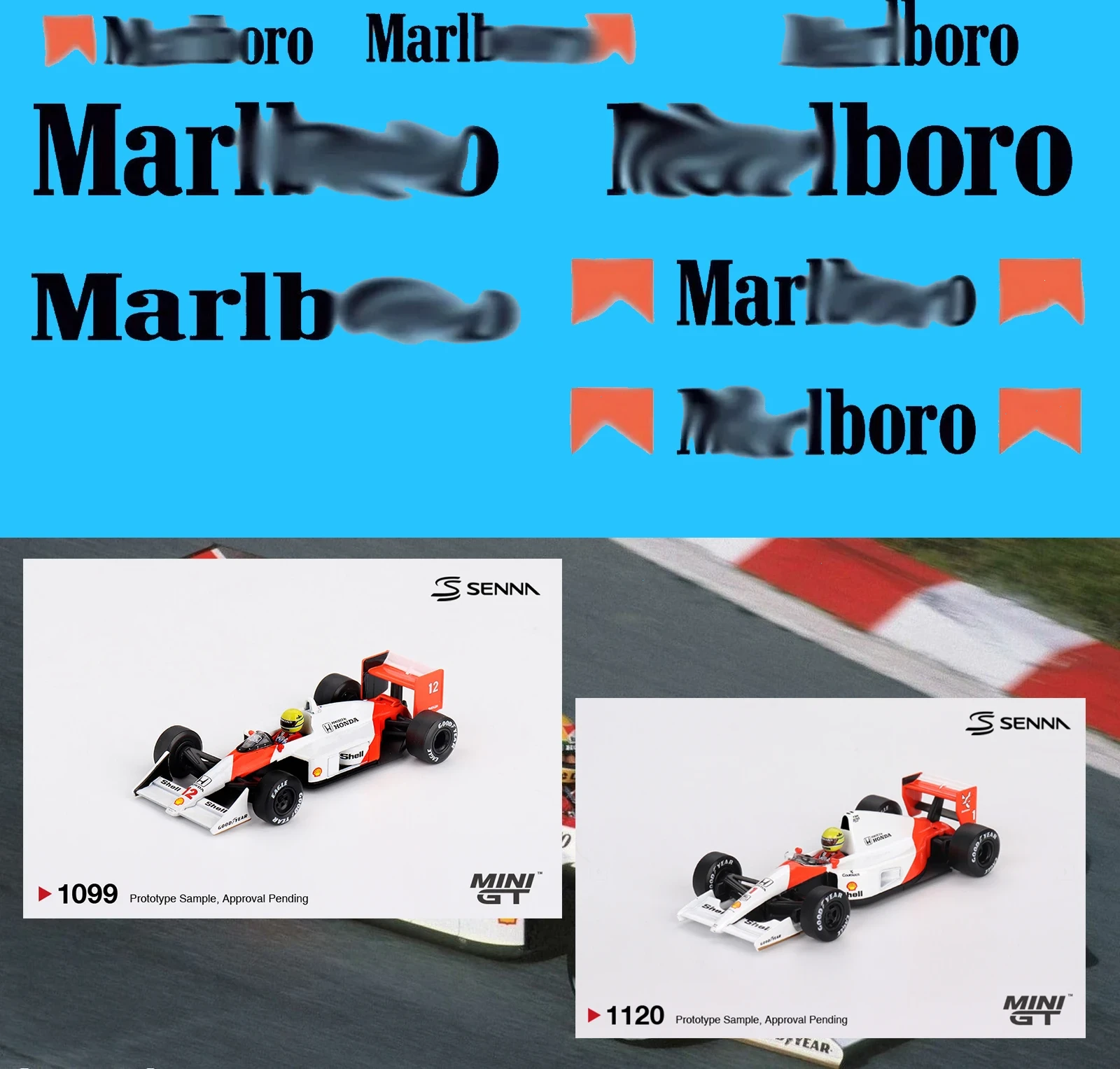 MP4/4, MP4/6 Marlboro Livery decal set