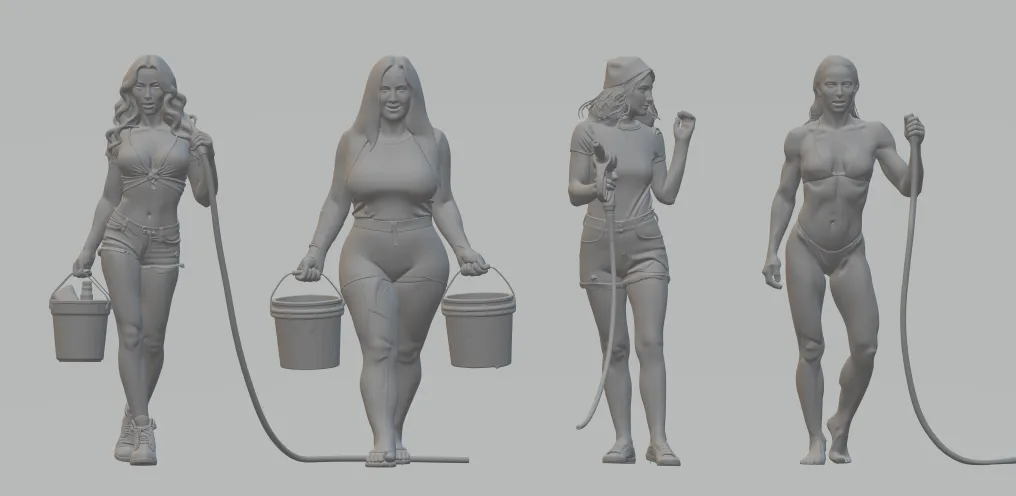 Car Wash Girls — Set B