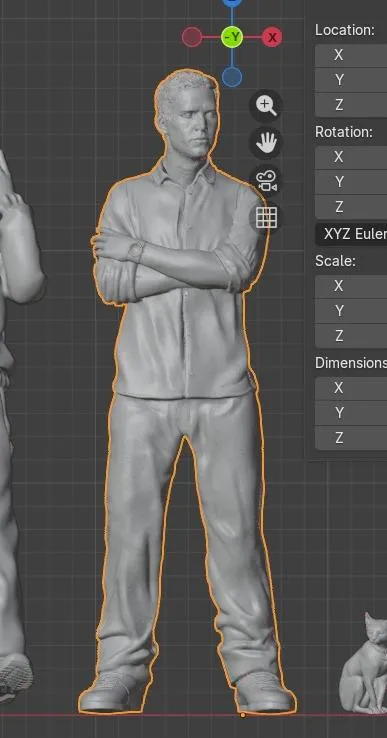 Serious Shirt Man